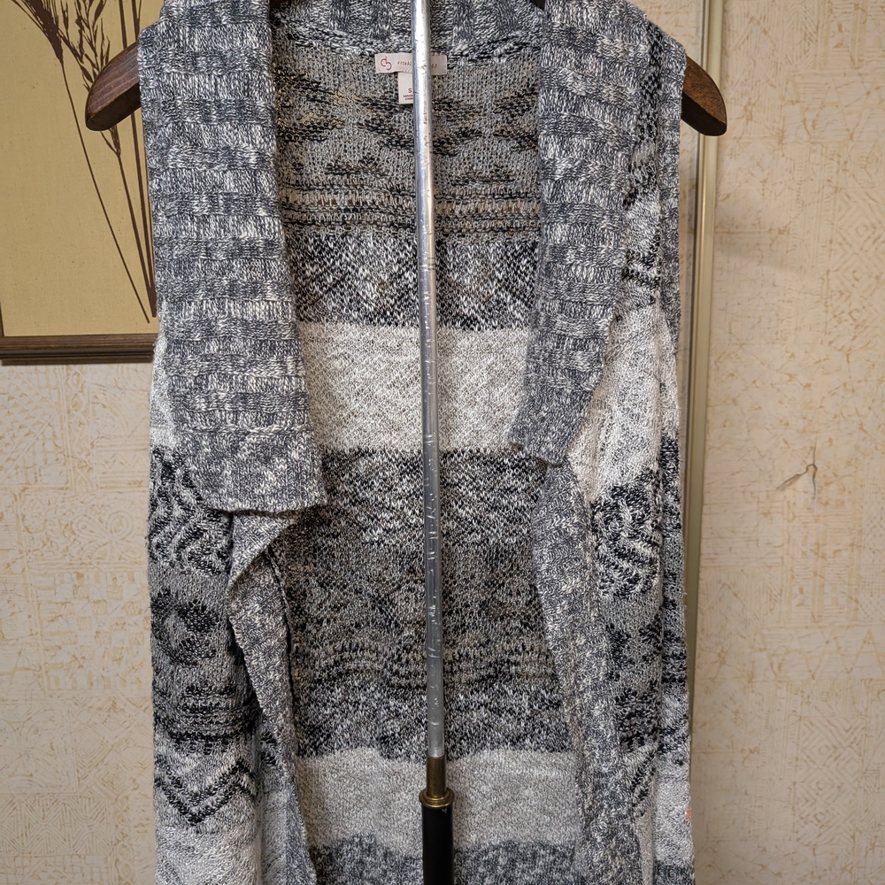 Gray Patterned Women's Sweater